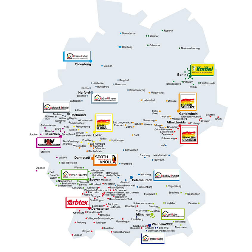 Deutschlandkarte CMS Gruppe